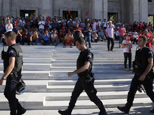 Forces loyal to Turkey's President Recep Tayyip Erdogan quashed a coup attempt in a night of explosions, air battles and gunfire that left dozens dead on Saturday. Picture: AP.