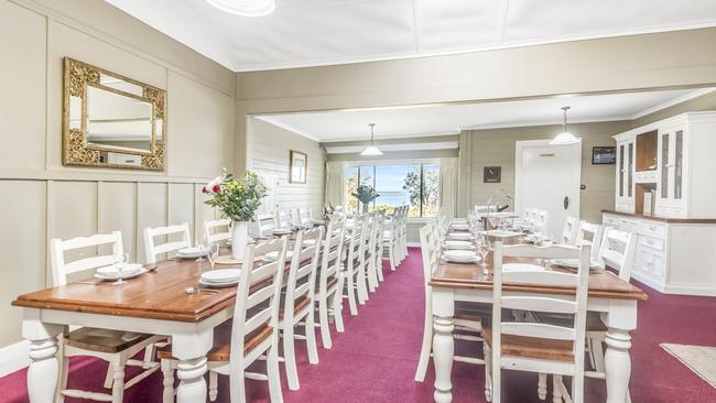 Inside the dining hall.