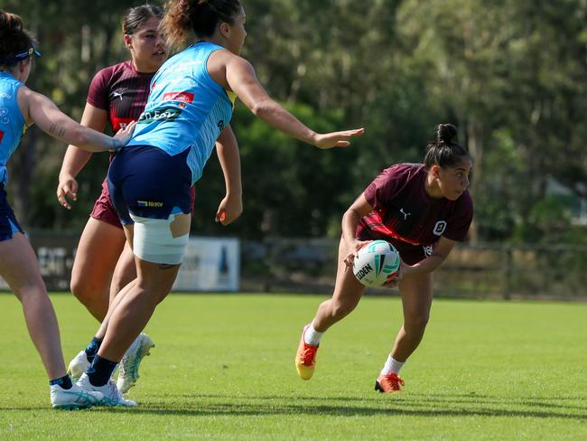 Shauna Barnham will represent the Queensland under-19 women in the interstate clash against New South Wales in Sydney. Photo: QRL