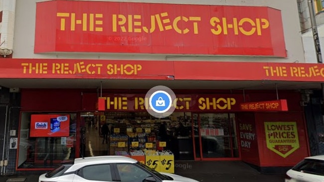 The incident happened at the Reject Shop on Puckle St, Moonee Ponds. Picture: Google