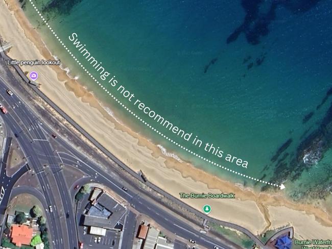 West Beach West contamination. 16 January 2025. Picture: Burnie City Council