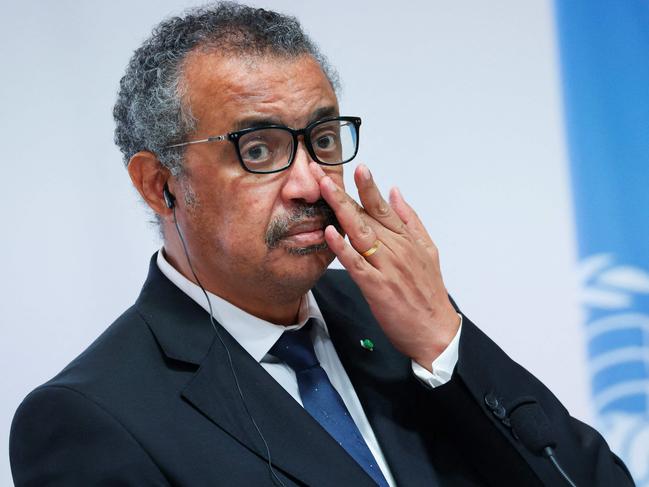 WHO Director-General Tedros Adhanom Ghebreyesus has warned that TB cases are almost double due to coronavirus. Picture: AFP