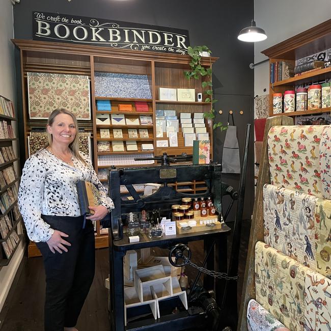 Belinda Dart, co-owner of Libris Bookbinder and Stationer. Picture: Julieanne Strachan