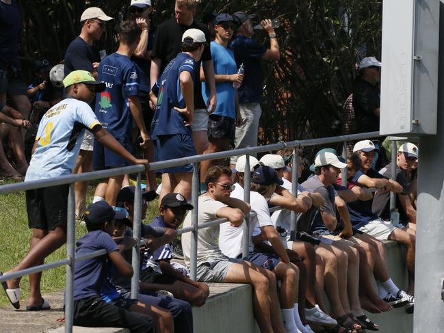 Fans enjoying the contest at Manly Oval. Picture: Warren Gannon Photography