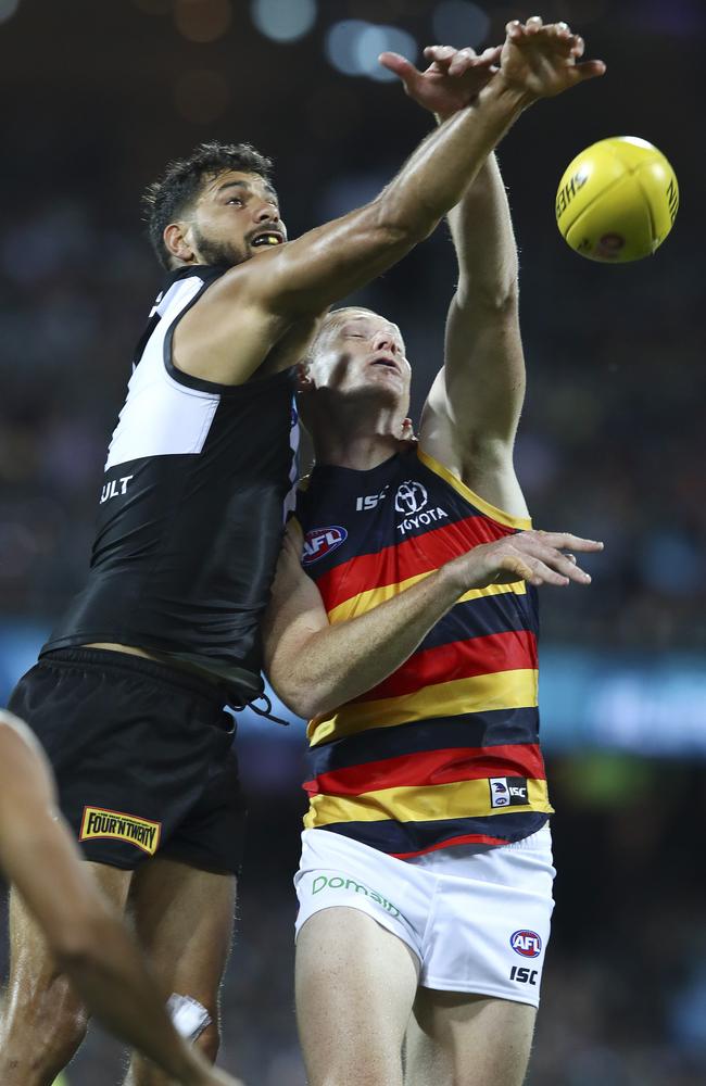 Paddy Ryder and Sam Jacobs battle during Showdown 42. Picture: Sarah Reed