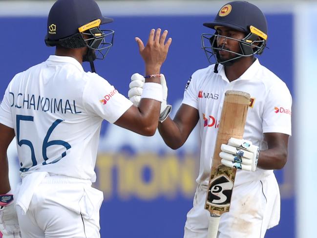 Kamindu Mendis scored a half-century on Test debut.. Picture: Buddhika Weerasinghe/Getty Images