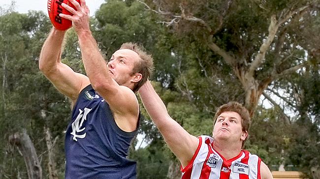 Fiegert in action for Lucindale. Picture: Peter Chatfield