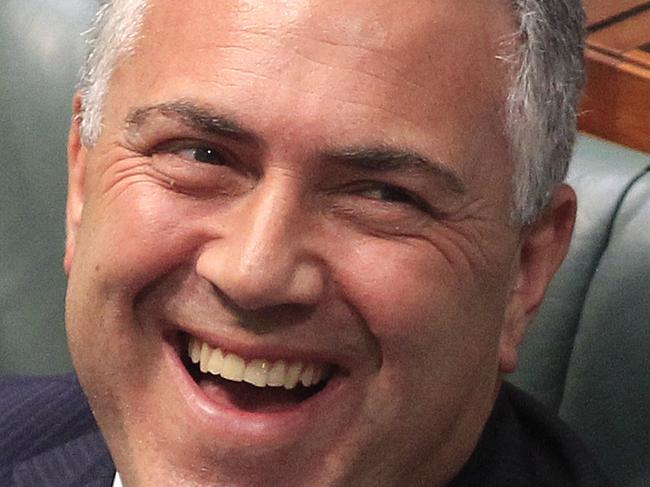 Treasurer Joe Hockey during Question Time at Parliament House in Canberra, Thursday, Dec, 5, 2013. (AAP Image/Daniel Munoz) NO ARCHIVING