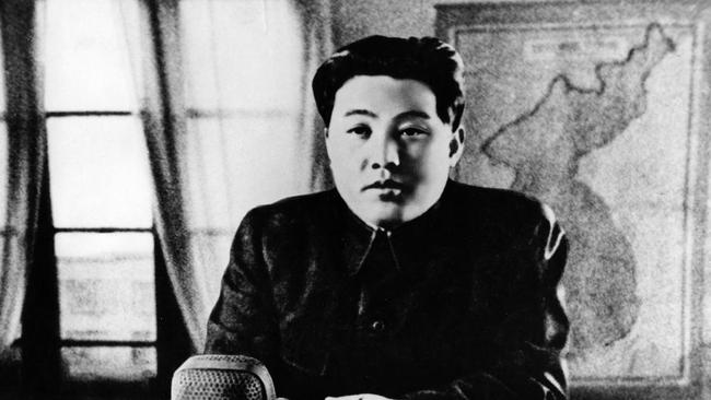 Kim Jong-un’s grandfather, by Kim Il-sung, during a radio broadcast in 1950. He founded the ruthless hereditary communist dictatorship in 1948.