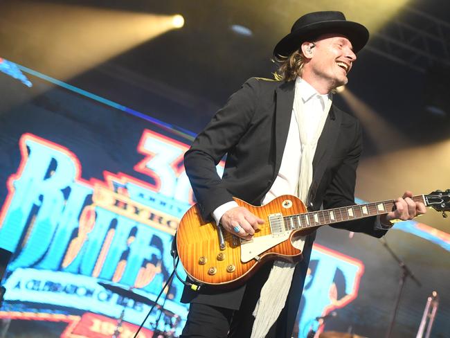 Vintage Trouble perform at the Mojo Tent on the third day of the Byron Bay Bluesfest 2019 in Tyagarah.