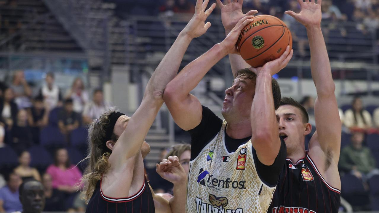 Sam Mennenga looks to be one of the NBL’s rising stars. Picture: Russell Freeman/Getty Images for NBL