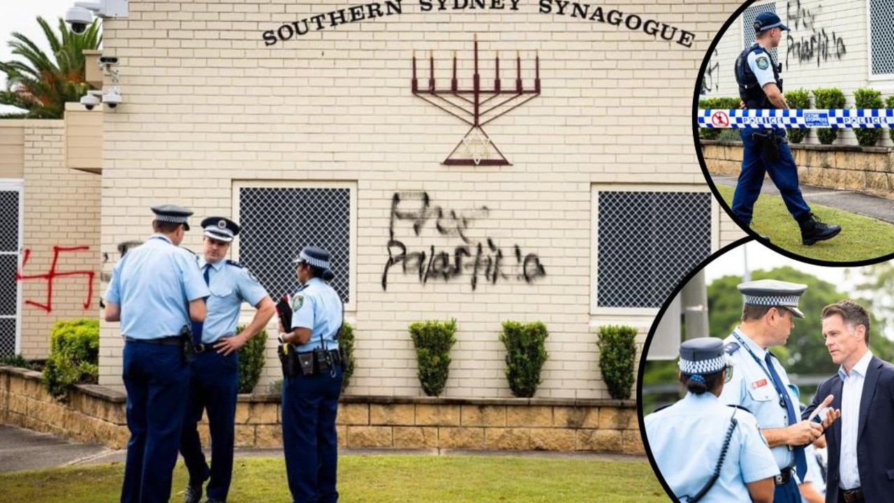 Watch: Swastikas painted on Sydney synagogue