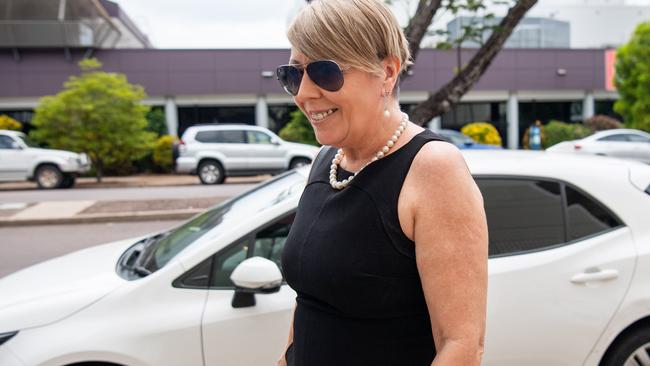 Suzi Milgate faces the Darwin Local Court after an alleged attack on Chief Minister Natasha Fyles at the Nightcliff Markets in September. Picture: Pema Tamang Pakhrin