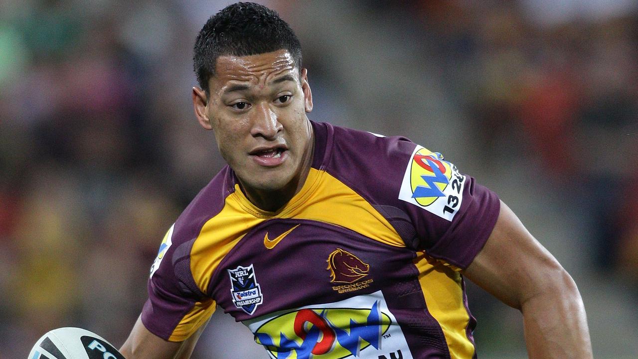 Israel Folau is one of the most divisive characters in Australian sport. Picture: Bradley Kanaris/Getty Images