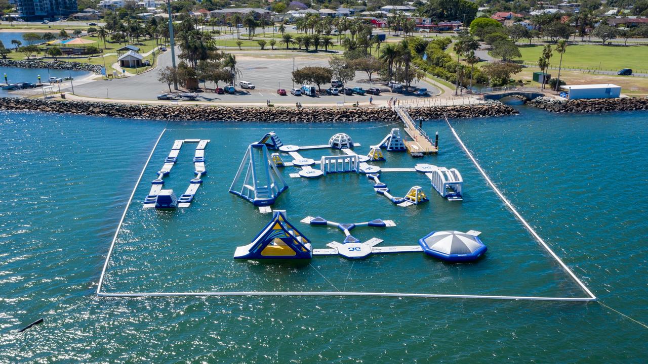 AQUASPLASH REDCLIFFE: Inflatable water park opens at Clontarf in the ...