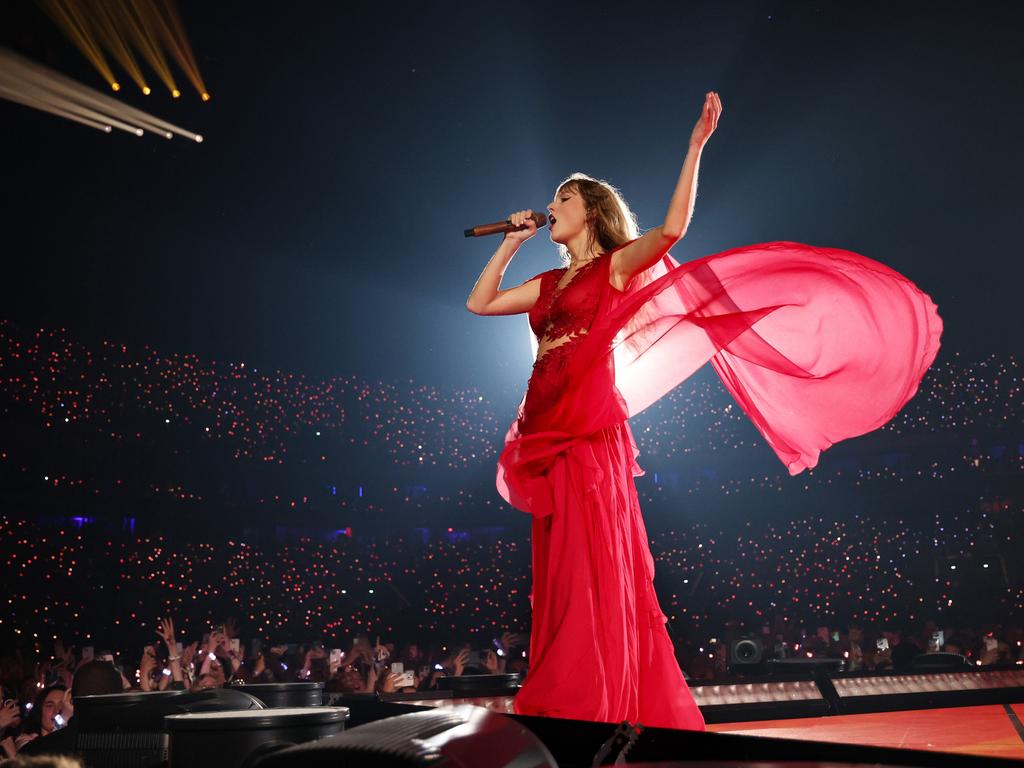 Taylor Swift performs as The Eras Tour continues in Paris. Picture: Kevin Mazur /Getty Images for TAS Rights Management