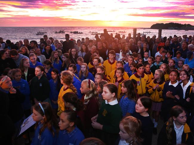 Terrigal-Wamberal RSL Sub Branch, ANZAC Day dawn service, Terrigal Beach. Picture:Peter Clark