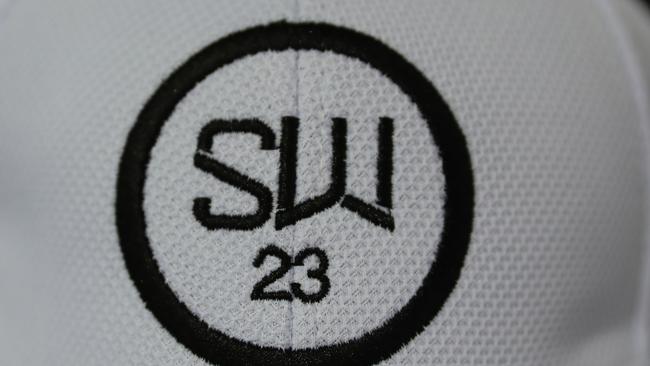 The logo features Warne’s playing number.. Picture: Alex Coppel