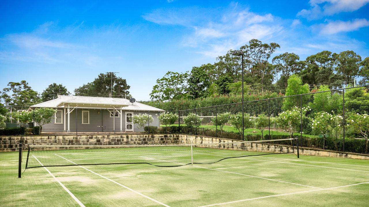 The grounds also boast a tennis court. Picture: Supplied