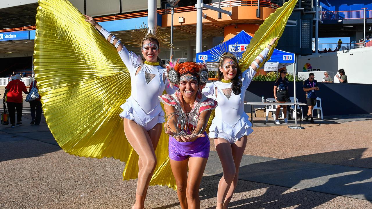 Fairly Jill from Darwin festival at the Gold Coast Suns match vs Western Bulldogs at TIO Stadium. Pic: Pema Tamang Pakhrin