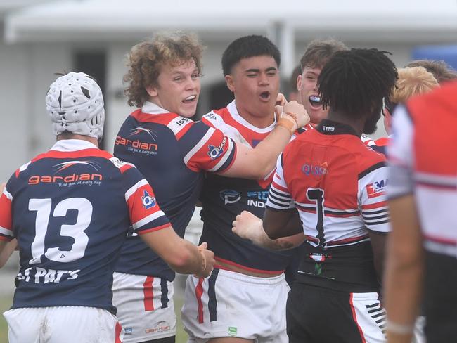 Kirwan State High School hosts St Patrick's College, Mackay, in round 1 of the 2025 Aaron Payne Cup. Picture: Evan Morgan