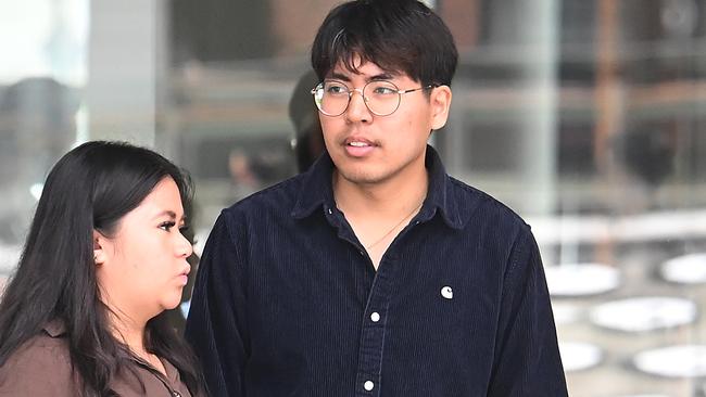 Witness Kyle Avenido leaves Brisbane Supreme Court. Picture: NewsWire / John Gass