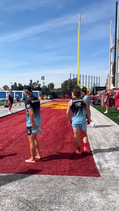 Cronulla Sharks get to work at USC