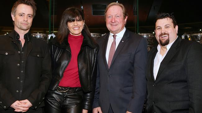 Kelly Dolen, Yvonne Nicolas, Kevin Sheedy, Cameron Miller. Picture: Julie Kiriacoudis