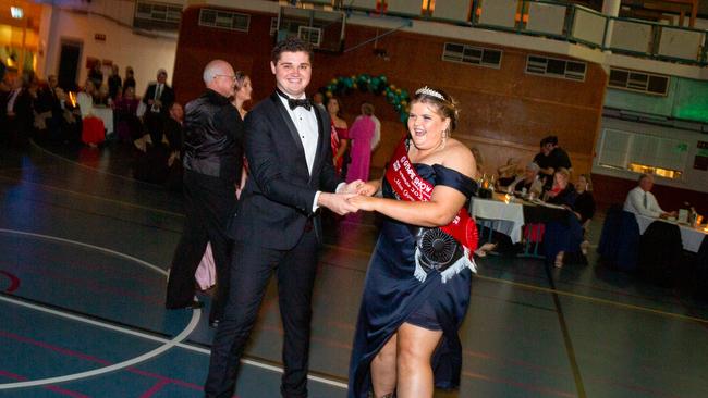 Gympie Showgirl and Charity Showgirl Bronte O‘Sullivan tore up the dancefloor at the 2022 Gympie Show Ball. Photo: Contributed