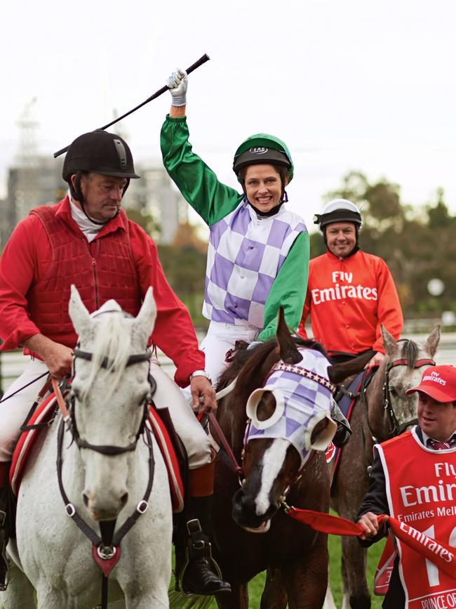 Palmer playing jockey Michelle Payne in upcoming biopic Ride Like A Girl. (Picture: Supplied)