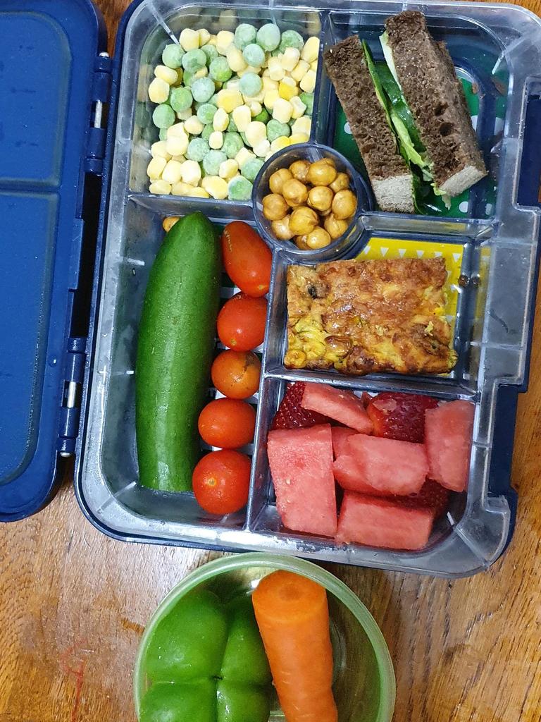 Darcy’s mum likes to provide lots of different foods for school lunch.