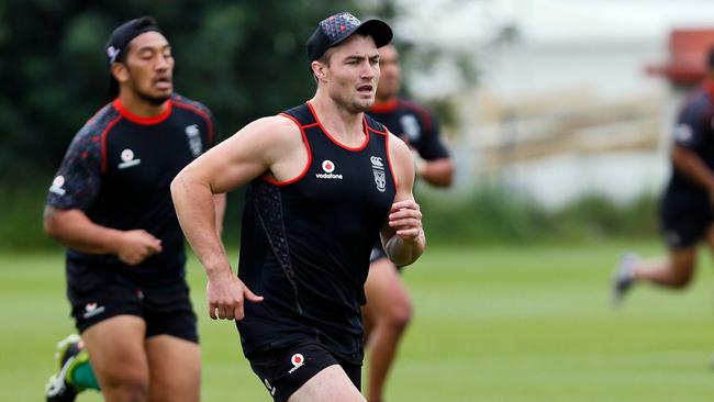 Kieran Foran during Warriors training. Image: William Booth / www.photosport.nz