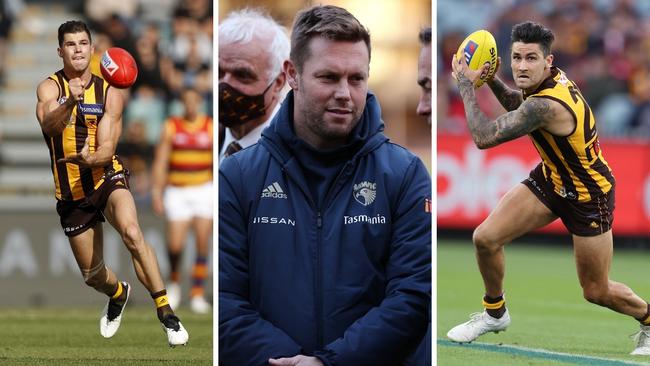 New coach Sam Mitchell and the Hawks shopped a number of stars, including Jaeger O’Meara and Chad Wingard.