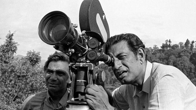 Satyajit Ray (right)