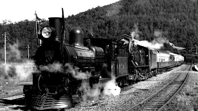 Don River Railway bicentenary train at Rosebery, April 17, 1988. Picture: Supplied