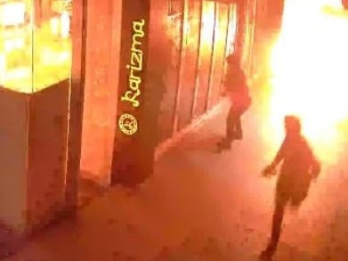 The Docklands restaurant Karizma is among the many Haddara businesses to have been firebombed amid the tobacco turf war. Picture: Victoria Police