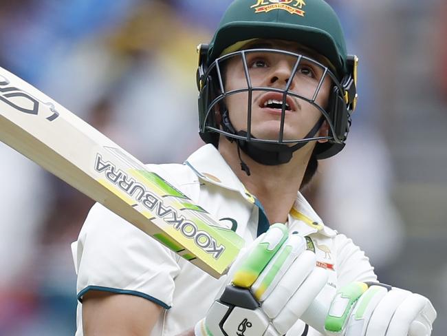 NCA. MELBOURNE, AUSTRALIA. 26th December 2024.  Boxing Day Test match at the MCG .  Australian debutant Sam Konstas flicks Jasprit Bumrah for 6   .  Picture: Michael Klein