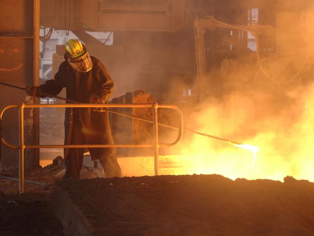 *ADVERTISER ONLY* Blast furnace cast house floor. Steelmaking has resumed at the Whyalla Steelworks after an expert and exceptional, GFG Alliance team was able to restart the blast furnace., The blast furnace restart operation began after an unexpected delay following a planned, routine maintenance shut down in March., A series of recent breakthroughs allowed workers in power and services, maintenance,, and steelmaking divisions to return to their regular shift rosters earlier this week. Picture: Supplied