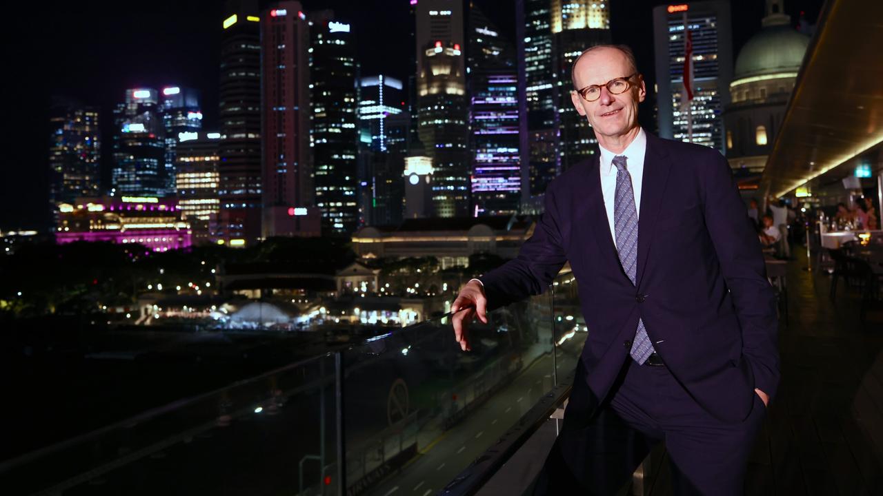 ANZ outgoing CEO Shayne Elliott in Singapore in October.