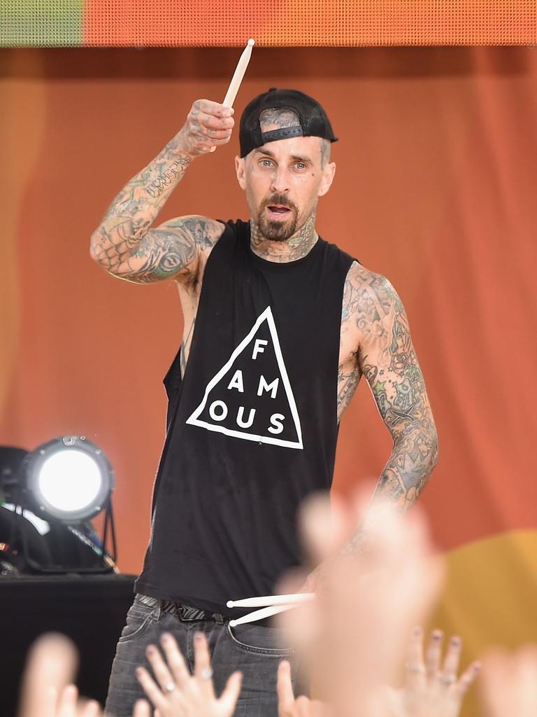 Drummer Travis Barker. Picture: Mike Coppola/Getty Images/AFP