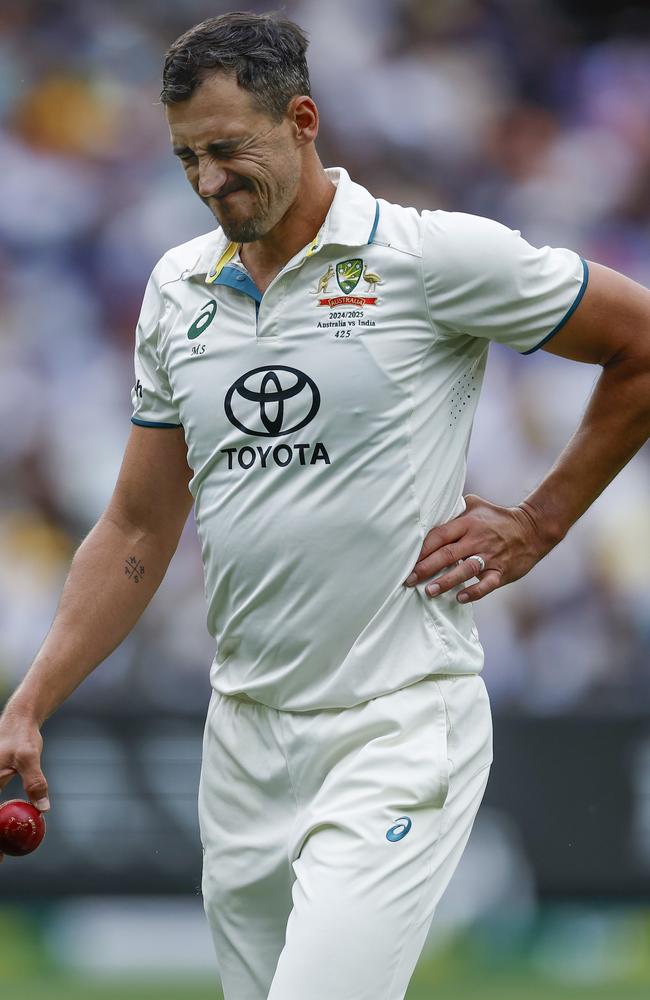 Andrew McDonald is confident Mitch Starc will be fit to play at the SCG despite injury concerns. Picture: Michael Klein