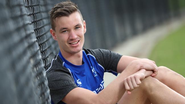 Kayne Turner at the Arden St Oval. Picture: Alex Coppel