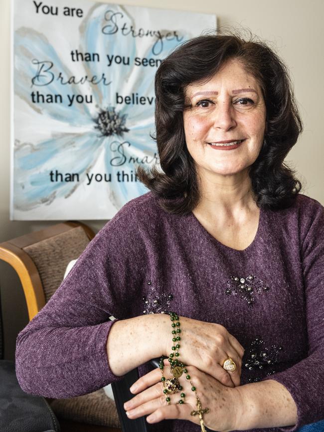 Josephine Mardini volunteers across Toowoomba after escaping worn-torn Syria. Picture: Kevin Farmer