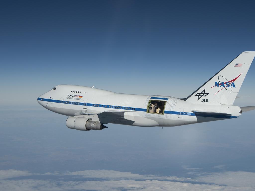 NASA’s Stratospheric Observatory for Infrared Astronomy 747SP aircraft.