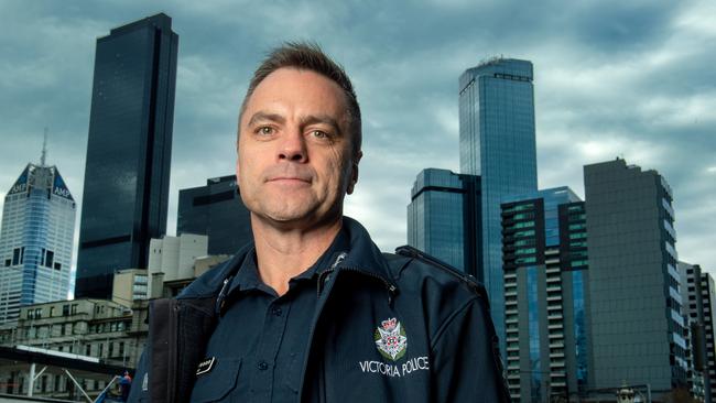 Victoria Police commander Stuart Bateson spent majority of his year chasing murderers and leading Taskforce Parana and investigating Melbourne's gangland. Picture Jay Town