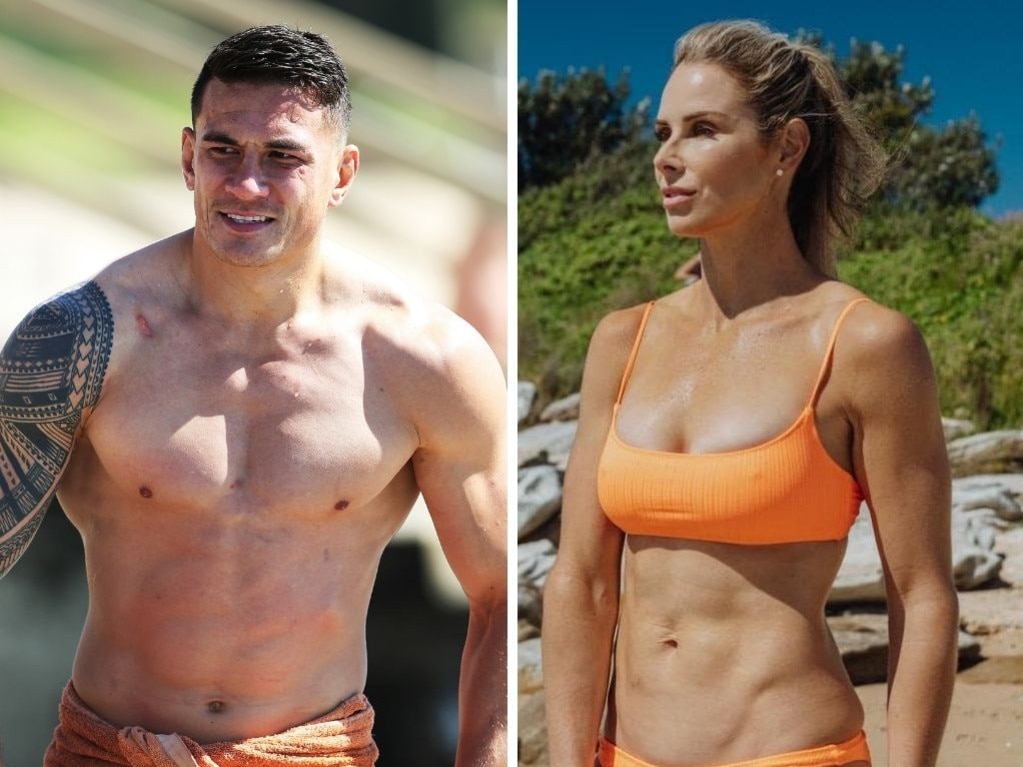 Sonny Bill Williams and Candice Warner.