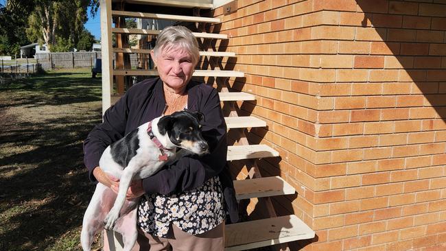 Eileen Brown at her Edington Street rental home.