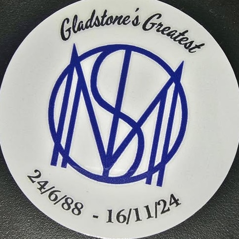 Specially designed stickers have been printed in memory of Dale Simpson, who died in a mountain biking accident on November 16.