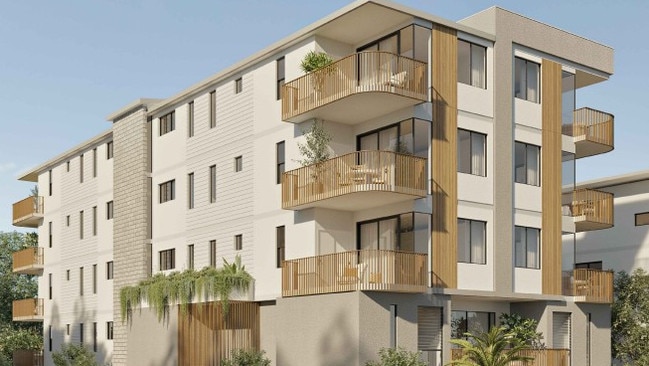 Artist impressions of the apartment complex proposed for 17 Saltair St, Kings Beach. Photo: Freespace Design