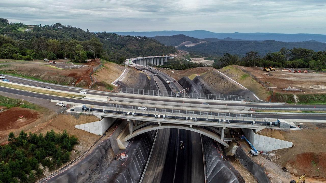 The Toowoomba Second Range Crossing construction.